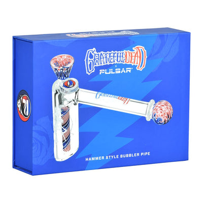 Grateful Dead Wig Wag Hammer Bubbler with Skeleton Design