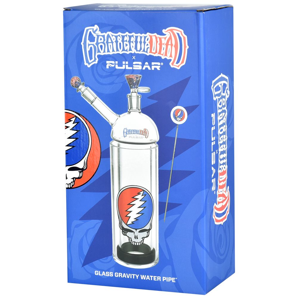 Grateful Dead Steal Your Face Glass Waterpipe