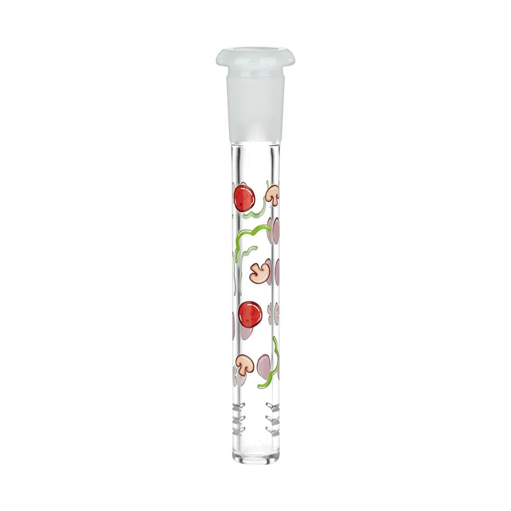 Pizza Party Glass Beaker Water Pipe - 7.75 Inch