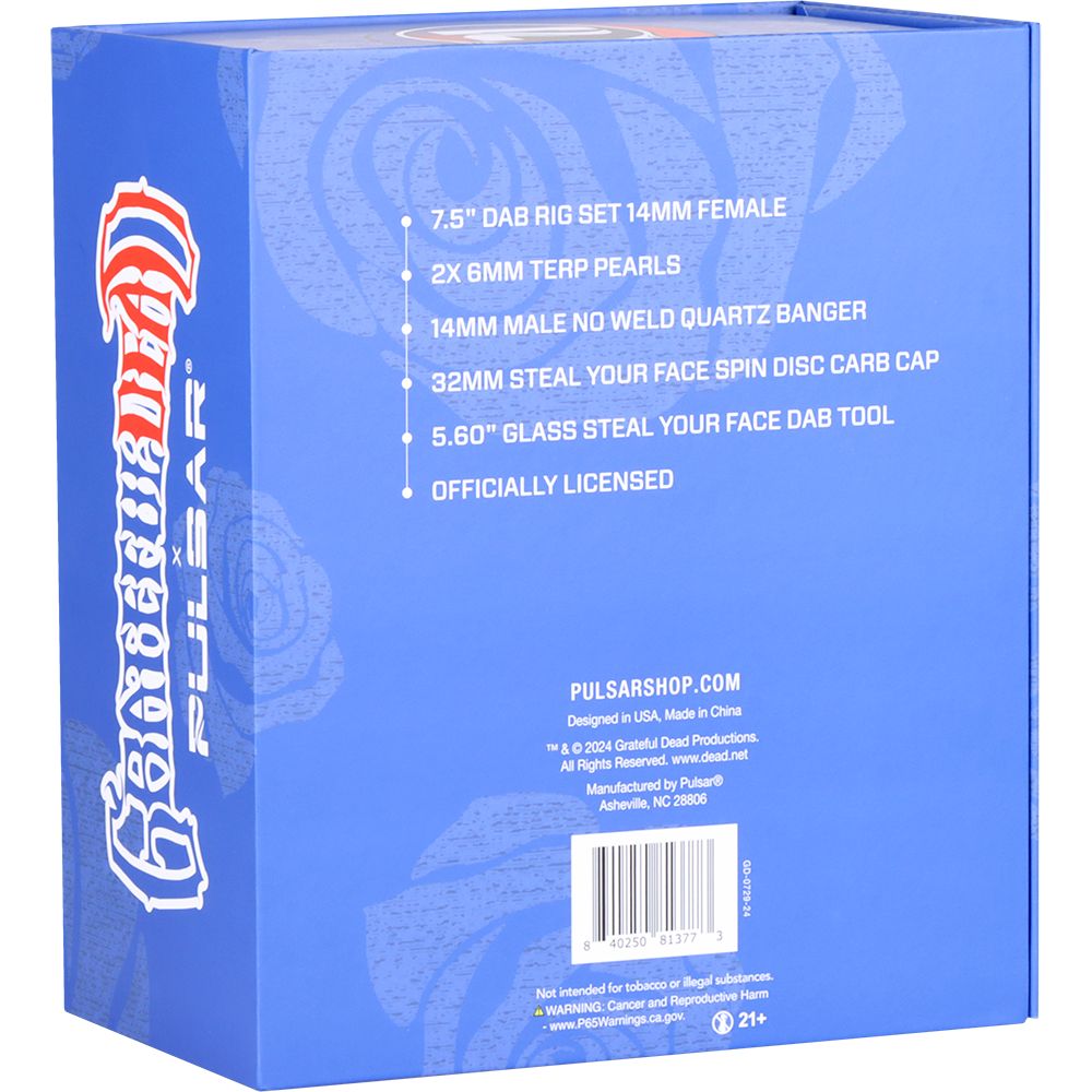 Grateful Dead Lightning Bell Dab Rig Set
