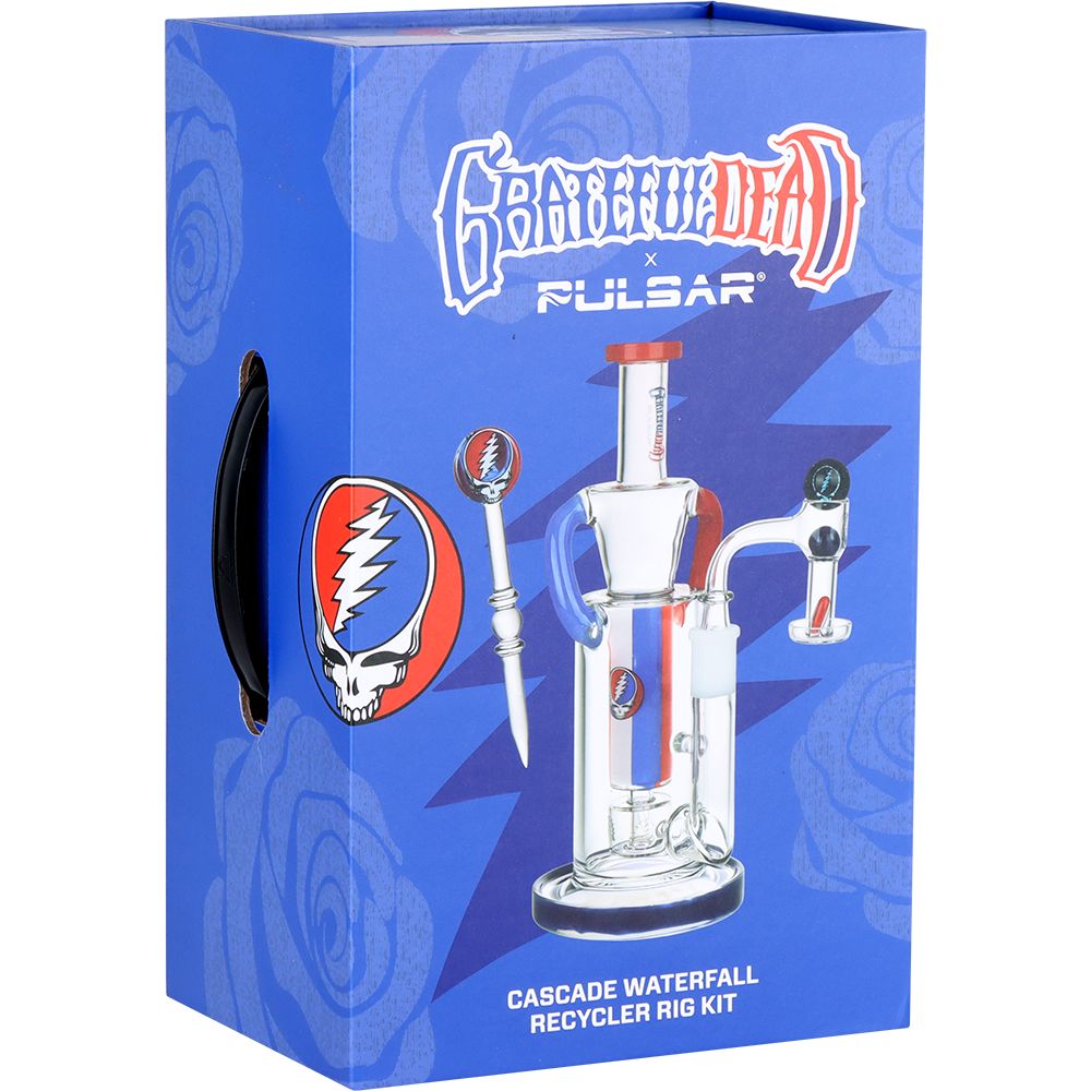 Grateful Dead Stealie Recycler Dab Rig Set - 9 Inch