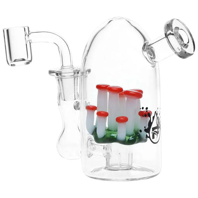 Compact Mushroom Glass Dab Rig
