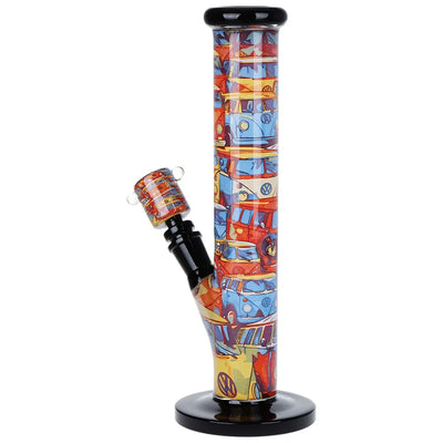Artful Inside Print Straight Tube Water Pipe