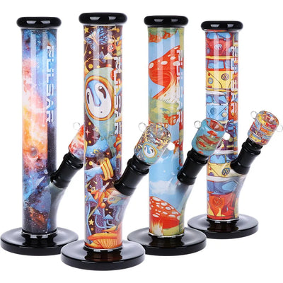 Artful Inside Print Straight Tube Water Pipe