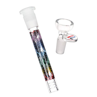 Colorful 12-Inch Straight Tube Glass Pipe