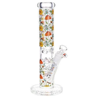 Colorful 12-Inch Straight Tube Glass Pipe