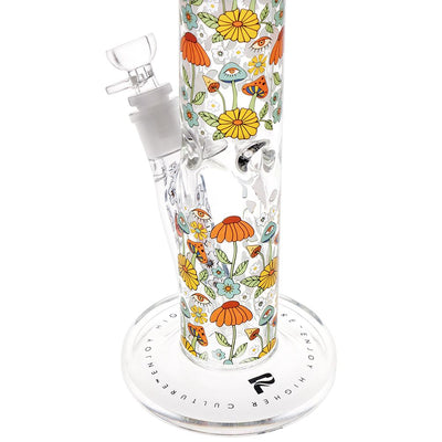 Colorful 12-Inch Straight Tube Glass Pipe