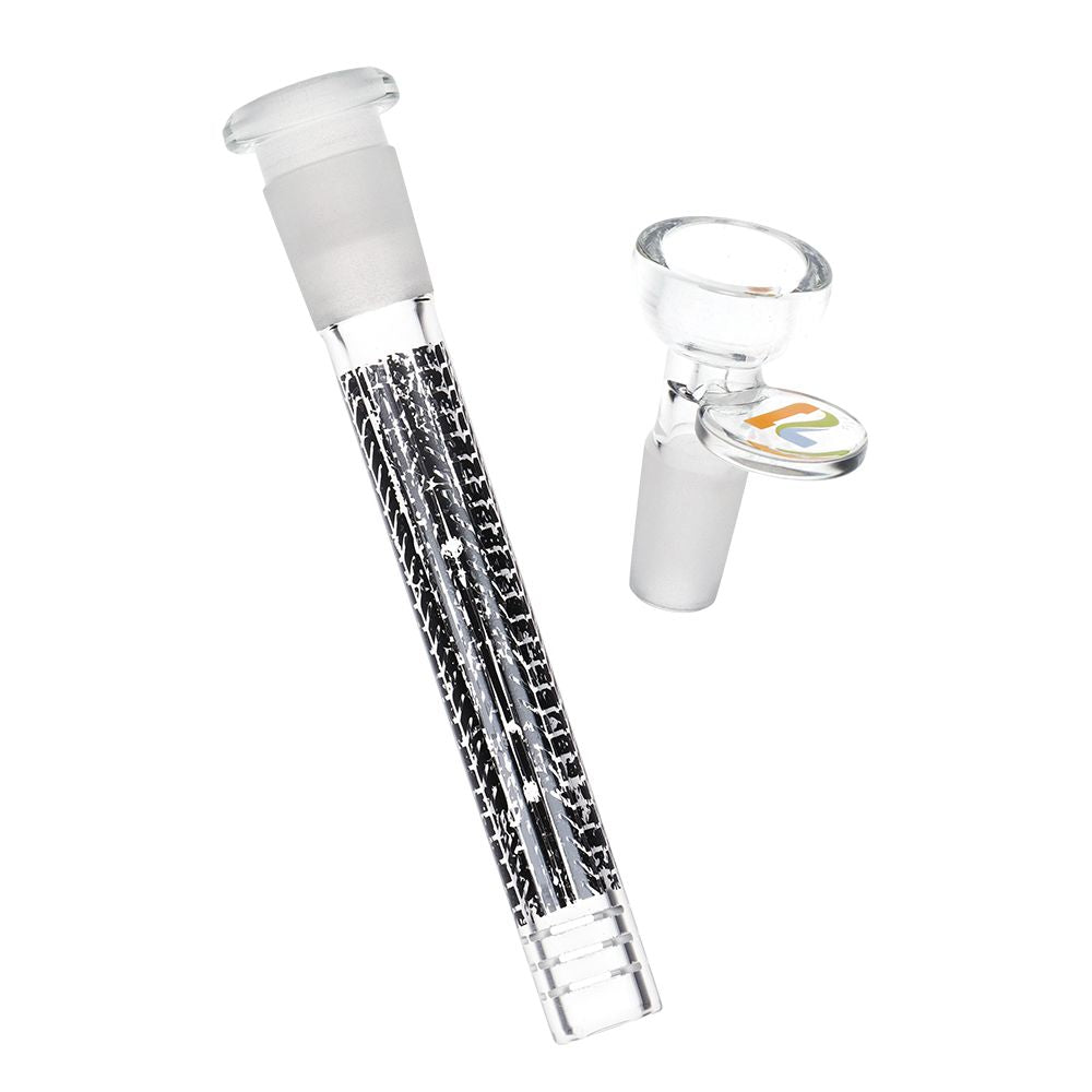 Colorful 12-Inch Straight Tube Glass Pipe