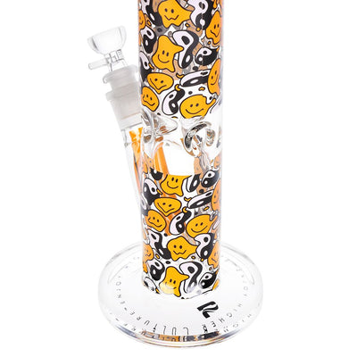 Colorful 12-Inch Straight Tube Glass Pipe