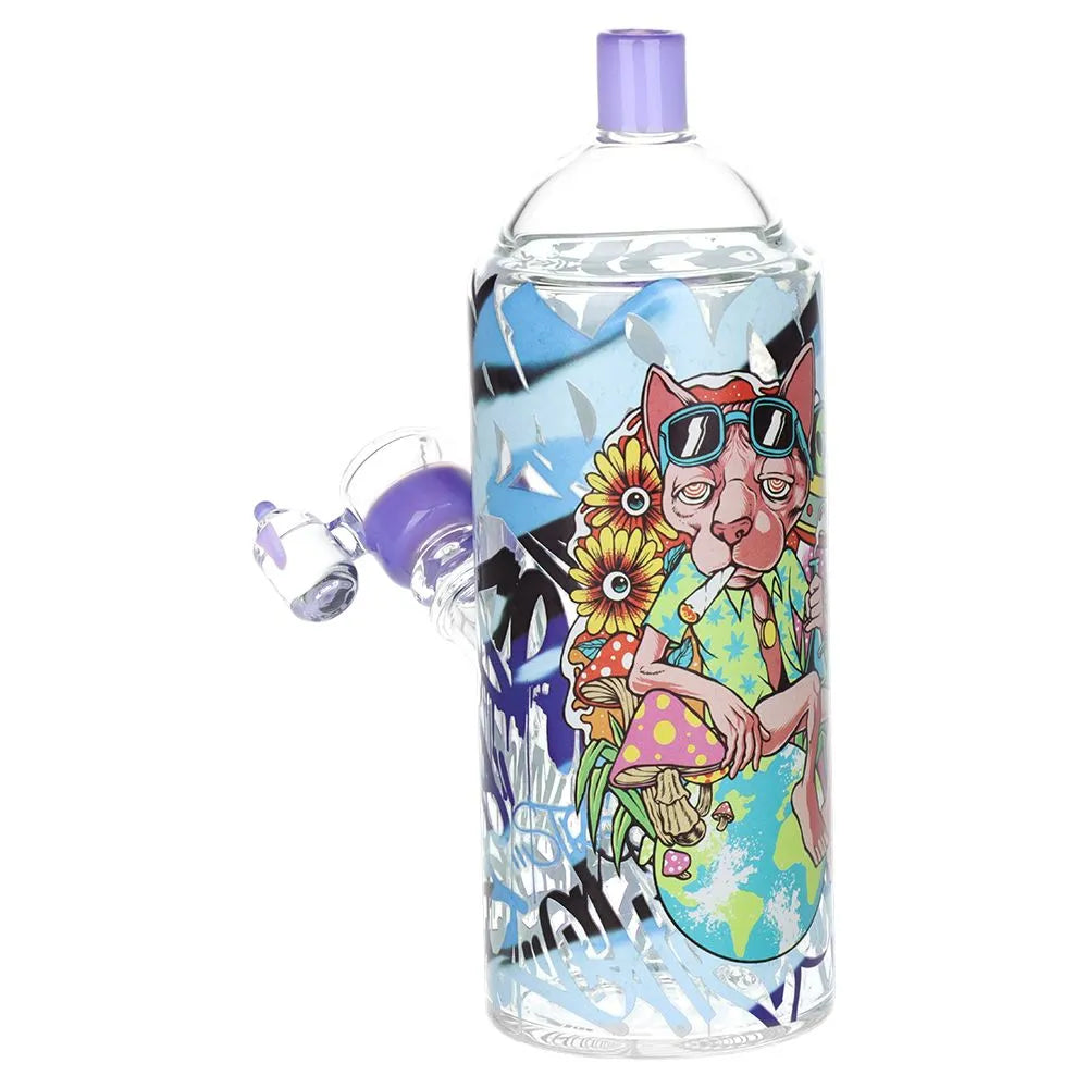 Graffiti Series Glass Water Pipe & Hand Pipe Set