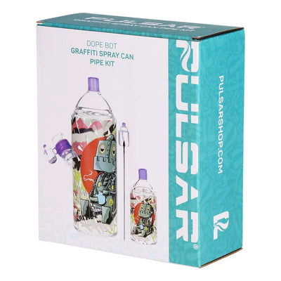Graffiti Series Glass Water Pipe & Hand Pipe Set