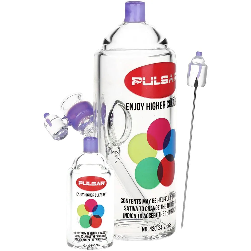 Graffiti Series Glass Water Pipe & Hand Pipe Set