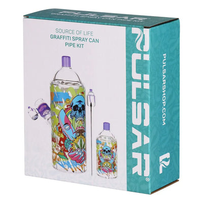 Graffiti Series Glass Water Pipe & Hand Pipe Set
