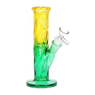 Ombre Twisted Glass Water Pipe - 7.75 Inch