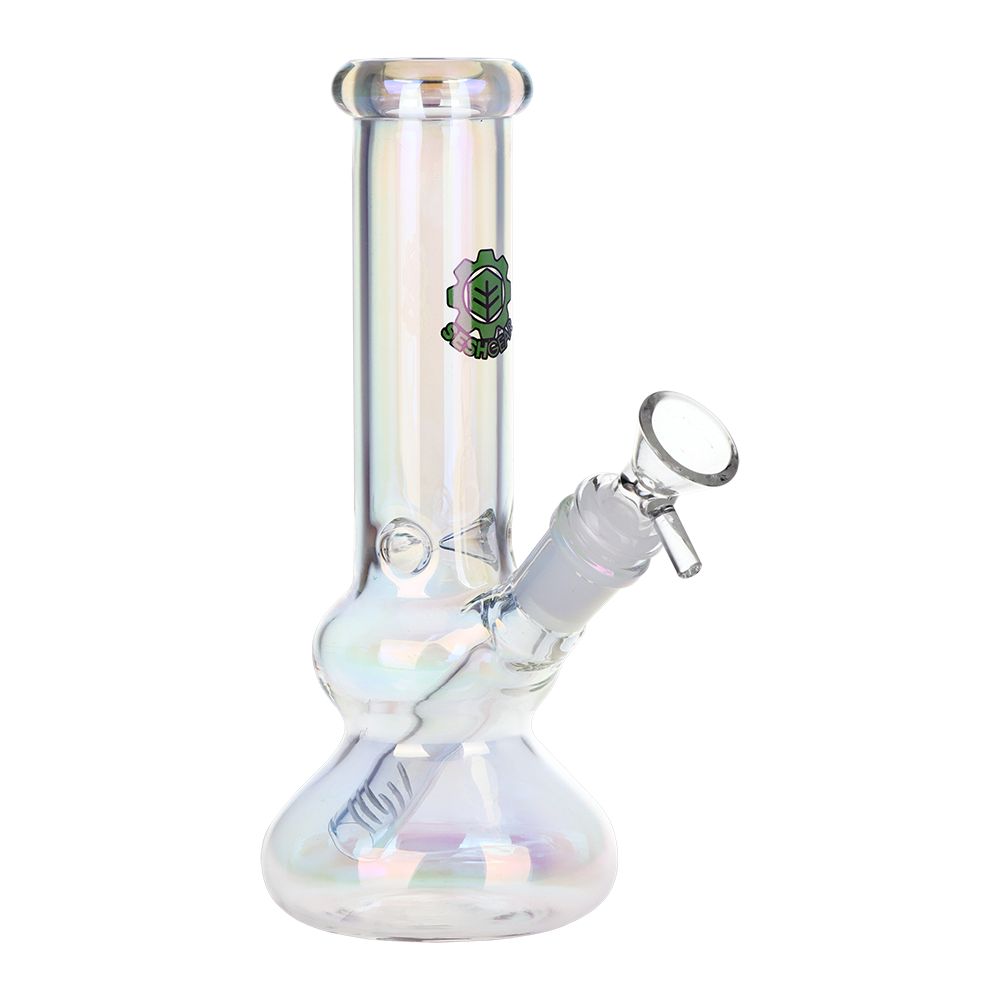 Electroplated Double Bubble Glass Water Pipe
