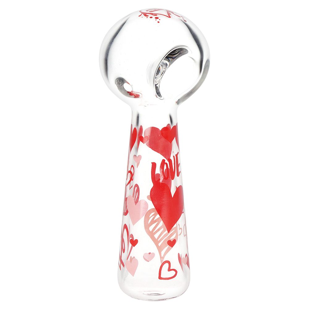 Valentine's Rose & Heart Glass Pipe Set