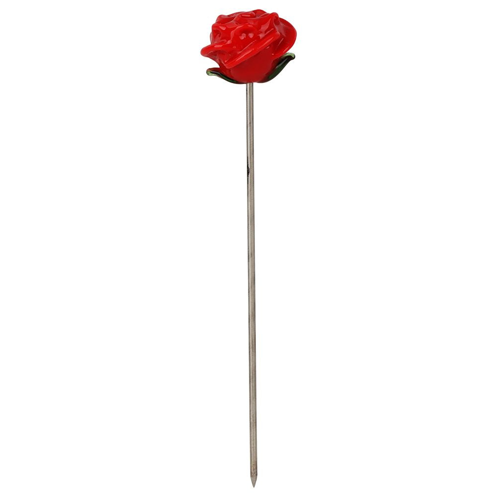 Valentine's Rose & Heart Glass Pipe Set