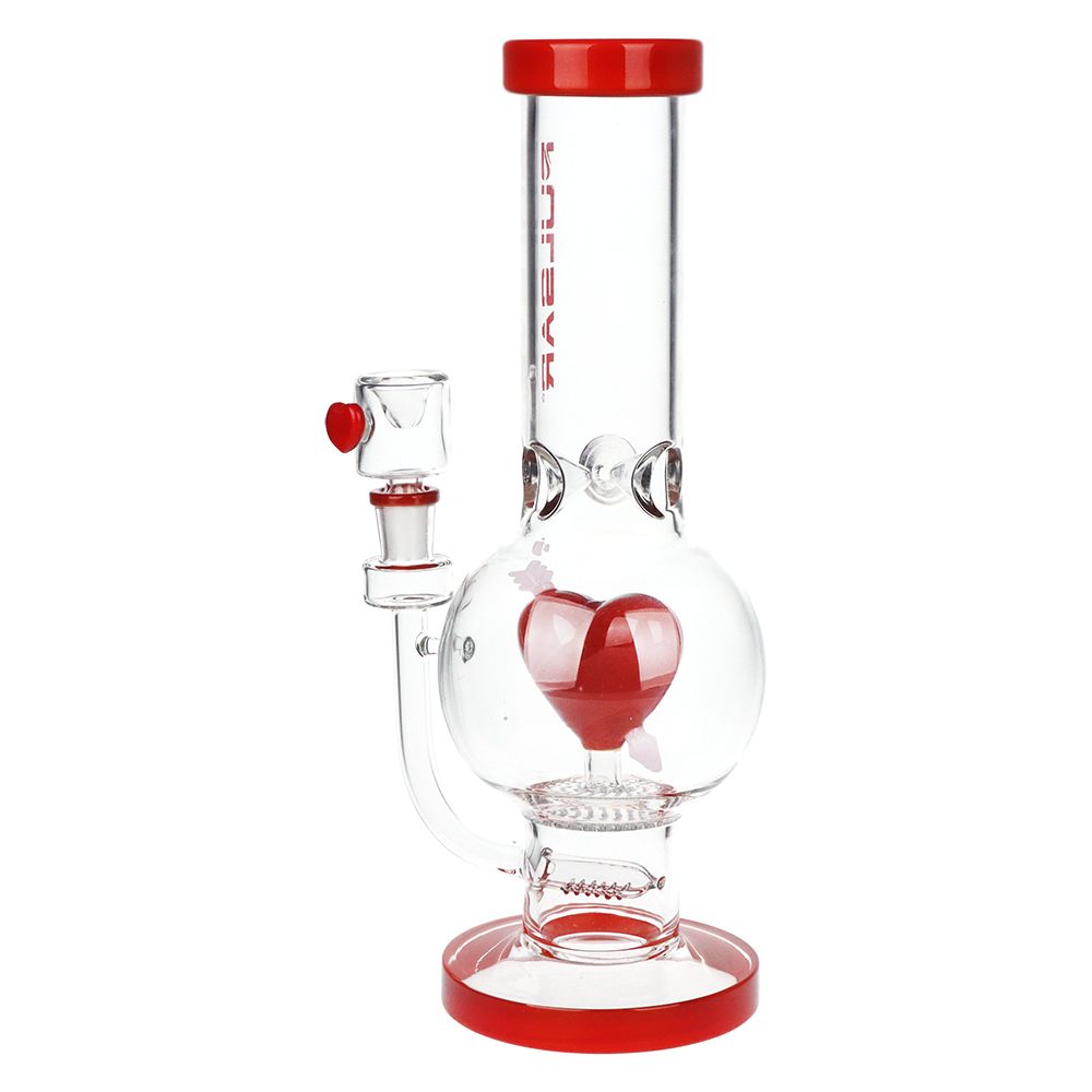 Cupid's Heart 12-Inch Bubble Base Water Pipe
