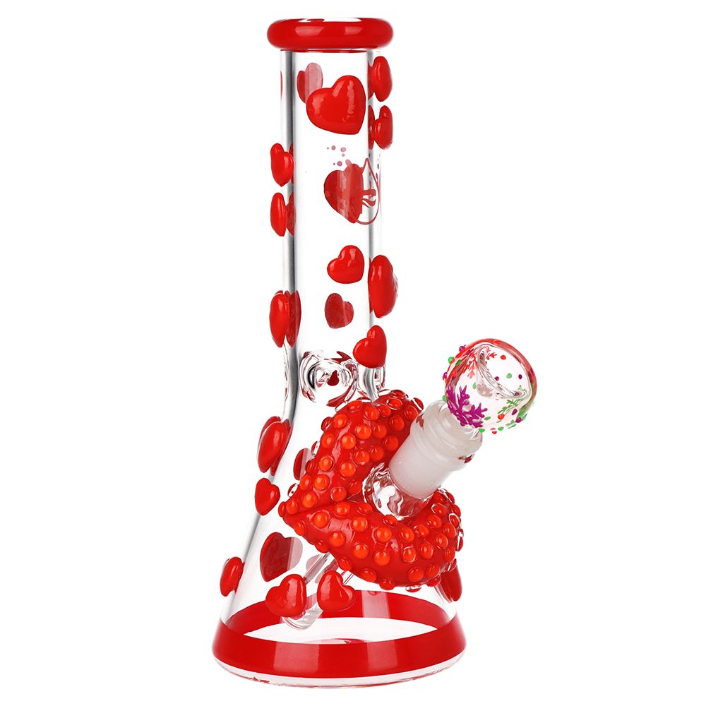 Kiss My Lips Glow Beaker Water Pipe