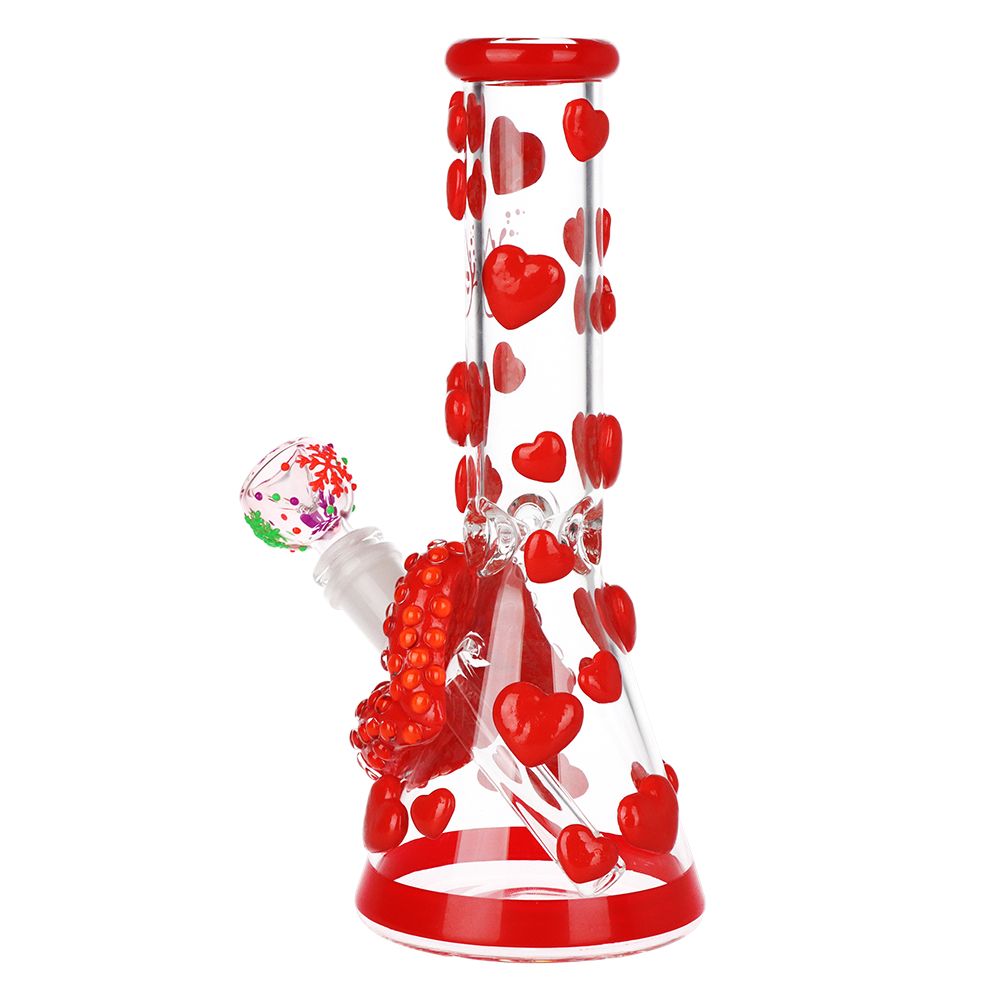 Kiss My Lips Glow Beaker Water Pipe