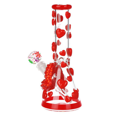Kiss My Lips Glow Beaker Water Pipe