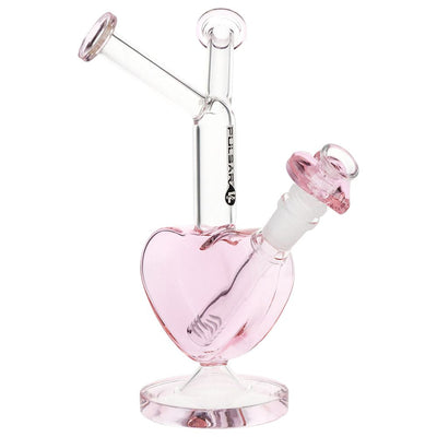 Pink Heart Dual Use Glass Water Pipe