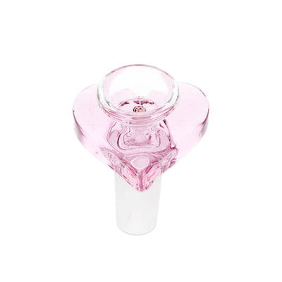 Pink Heart Dual Use Glass Water Pipe