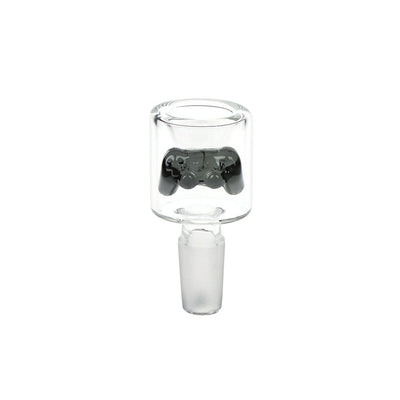 Gaming Controller Glass Water Pipe with Bubble Base