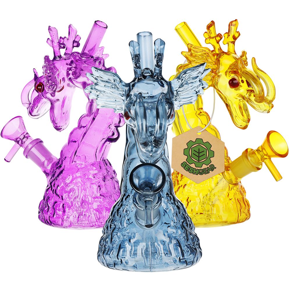 Rising Dragon Borosilicate Glass Water Pipe