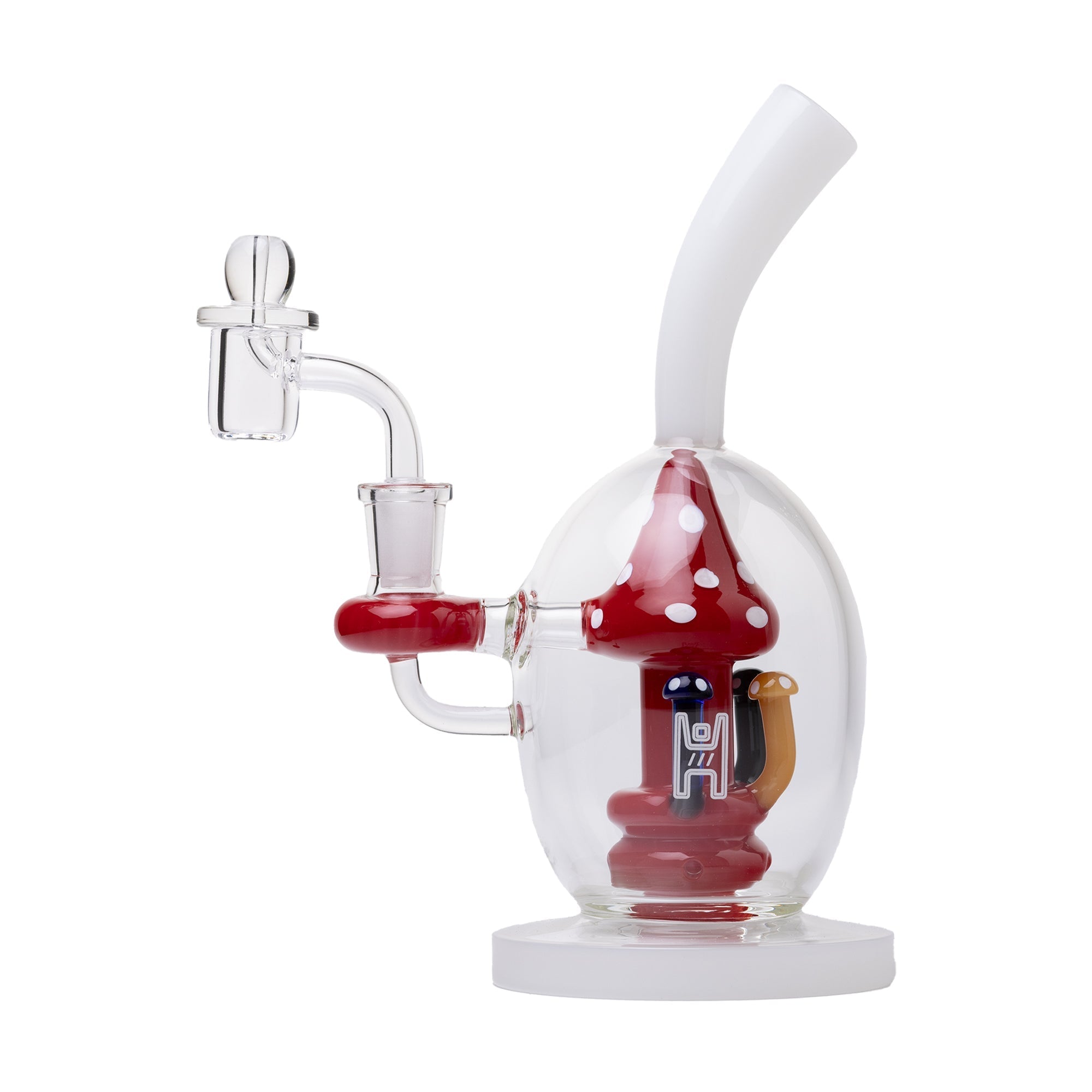 Artisan Mushroom Perc Glass Dab Rig