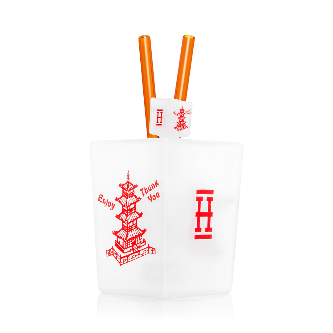 Chinese Takeout Inspired Borosilicate Water Pipe