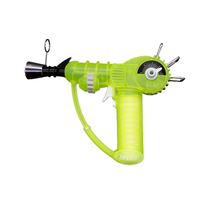 Retro Ray Gun Torch Lighter in Glow Lime