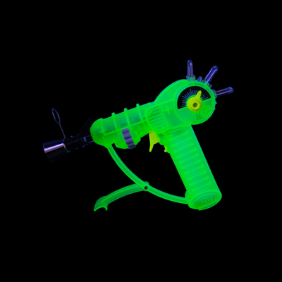 Retro Ray Gun Torch Lighter in Glow Lime