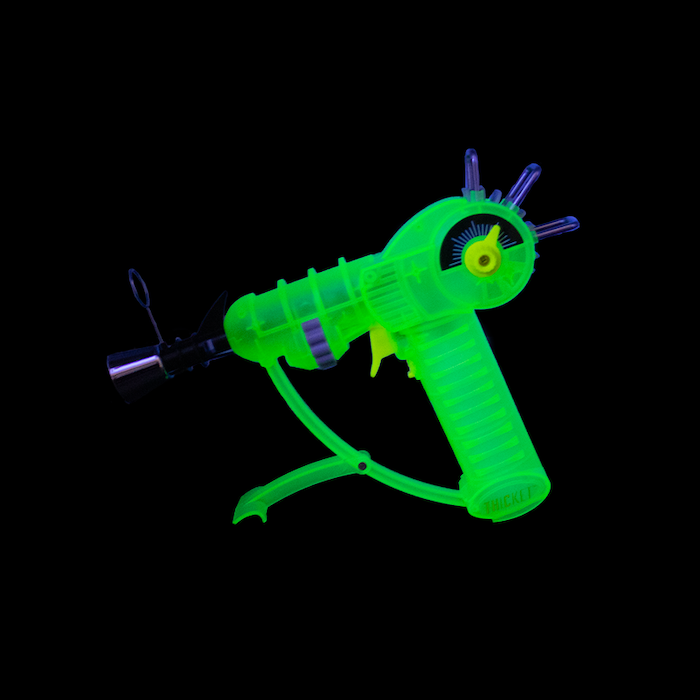 Retro Ray Gun Torch Lighter in Glow Lime