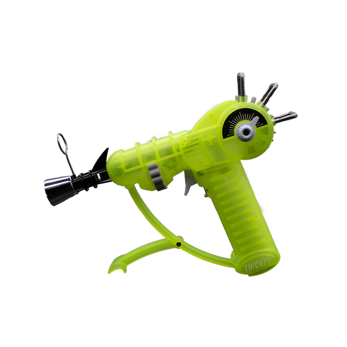 Retro Ray Gun Torch Lighter in Glow Lime