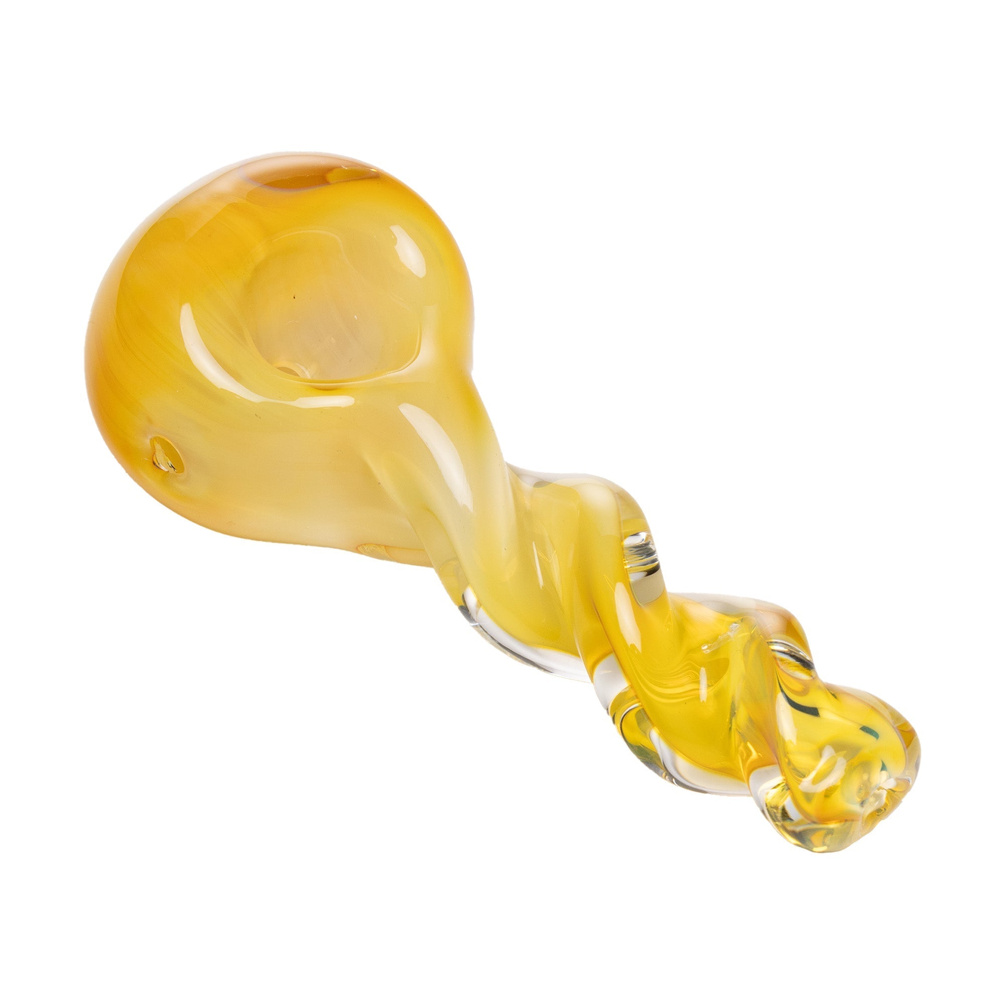 Handcrafted Fumed Glass Spoon Pipe
