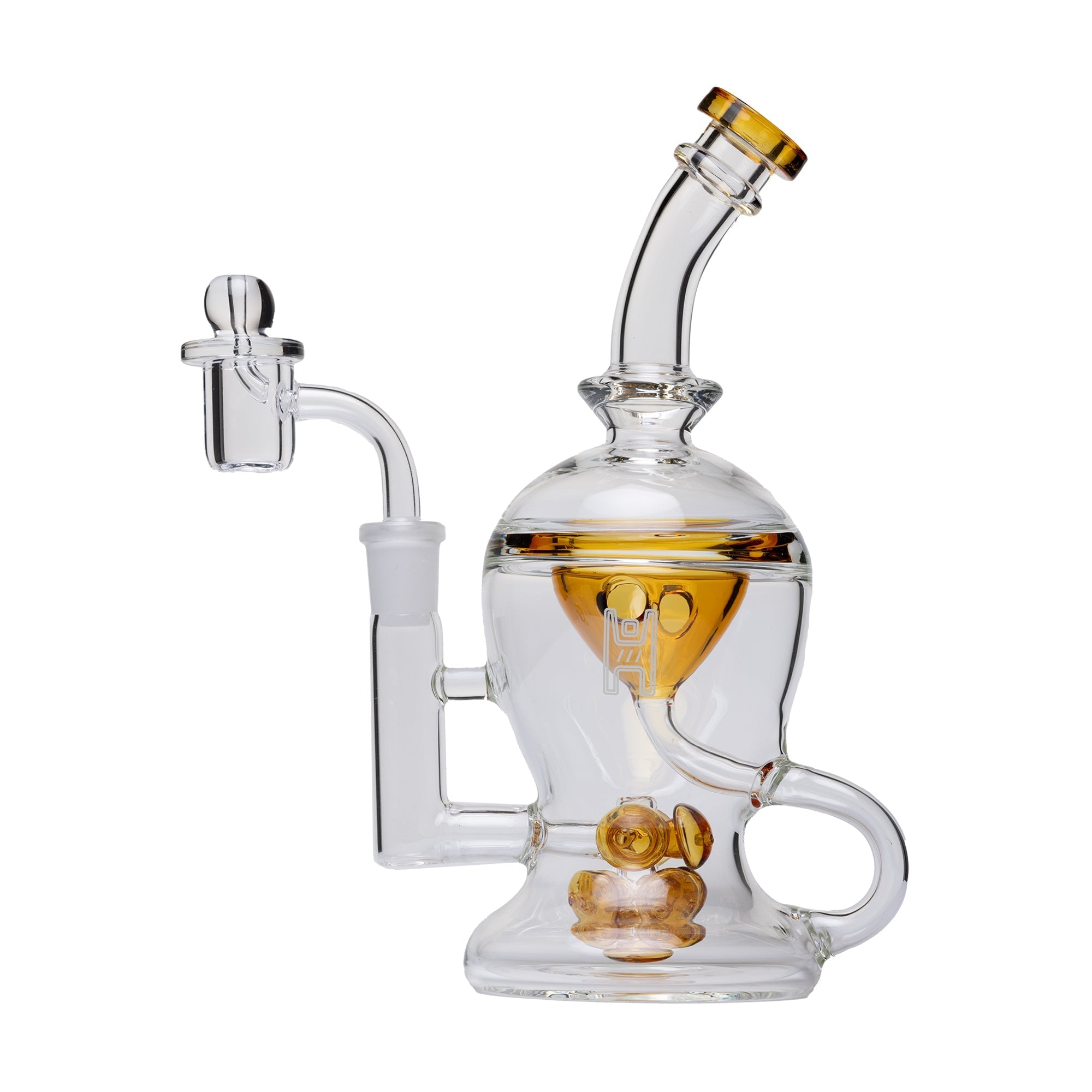 Nuke Glass Dab Rig with Mushroom Cloud Perc