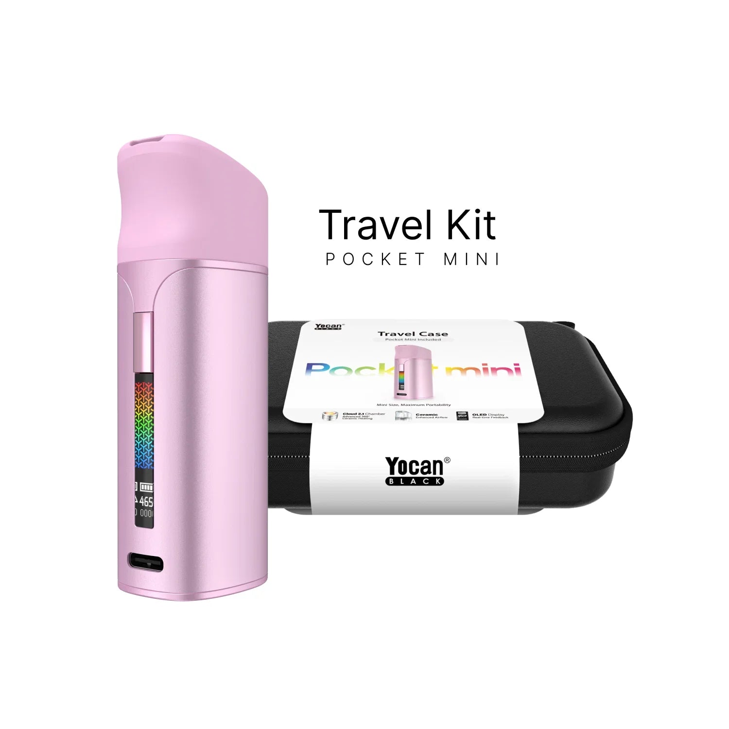 Yocan Black Pocket Mini Concentrate Vaporizer Travel Kit