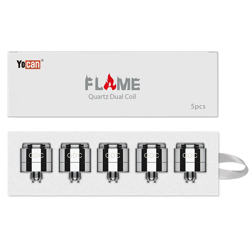 Premium Yocan FLAME Dual Quartz Coils (5-Pack)