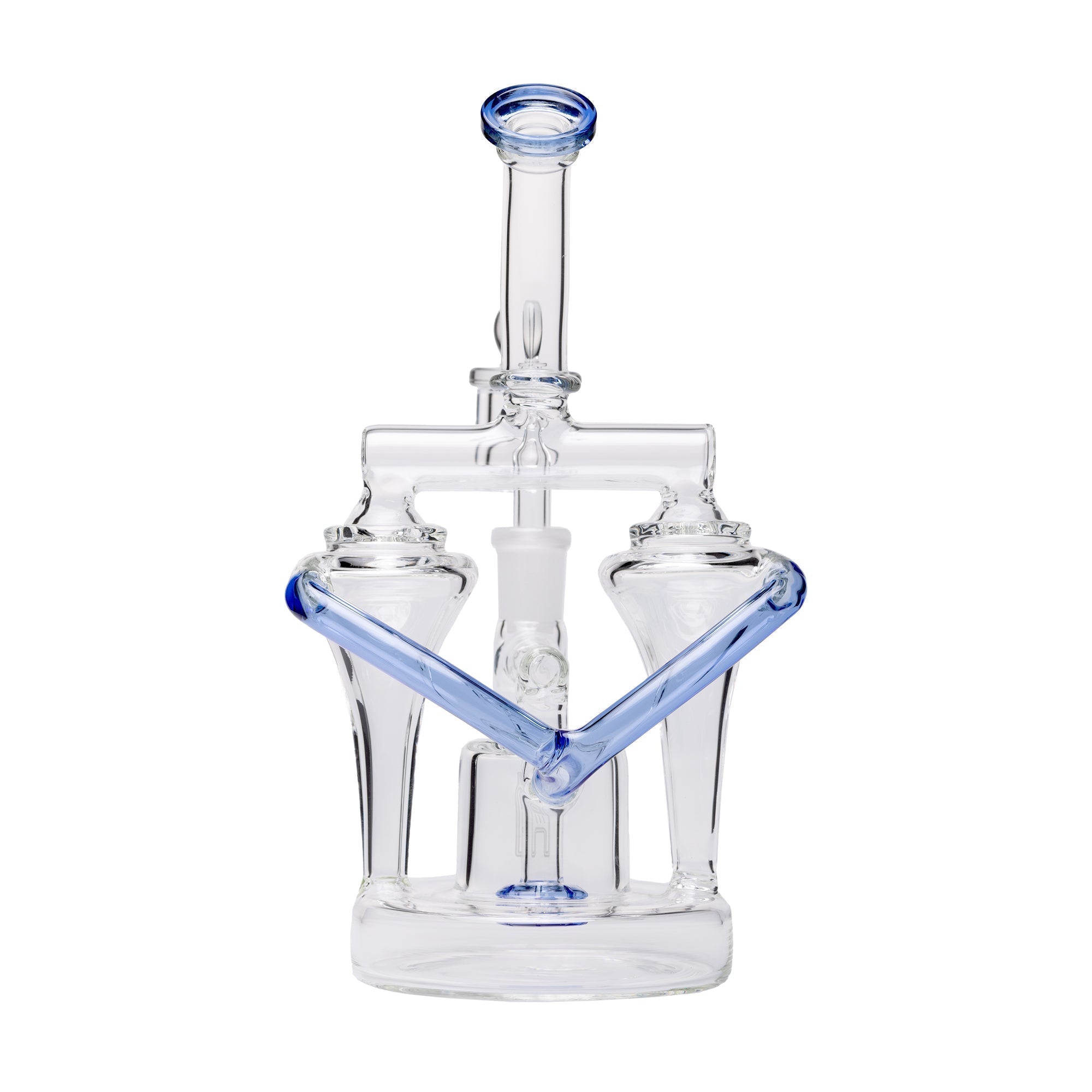 Premium Dual Uptake Borosilicate Glass Recycler Rig