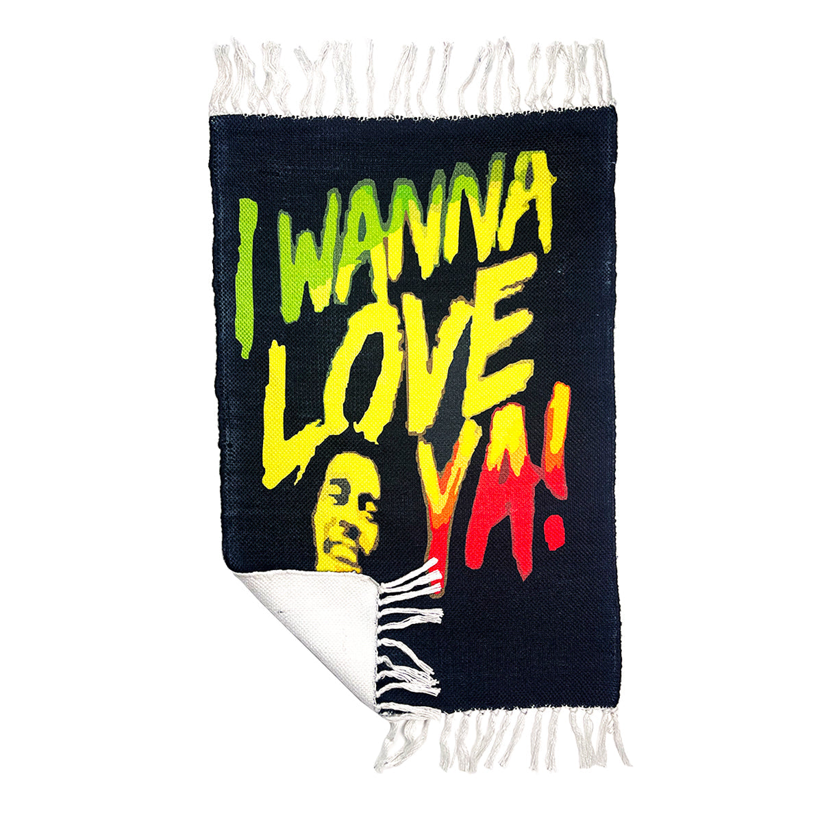 I Wanna Love Ya! Handloom Doormat 2x3 ft
