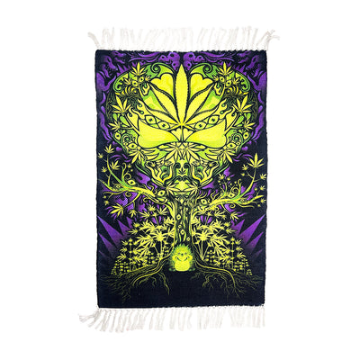 Artisan Tree Motif Handloom Doormat - 2x3 ft