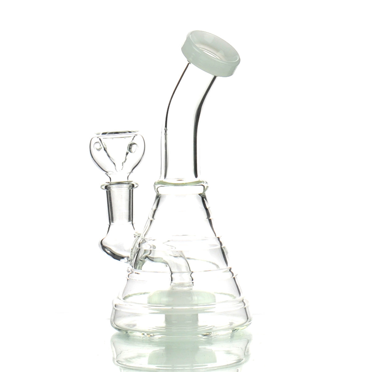 6-Inch Conical Ring Body Bong with Round Perc