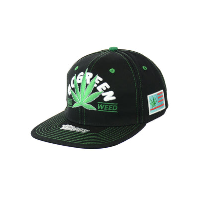 Sustainable Leaf Design Snapback Hat