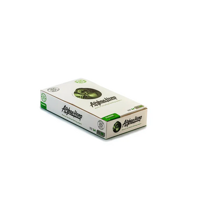 Afghan Hemp Rolling Papers King Size white box with green logo