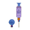 Pro Dab Straw with purple percolator, blue mouthpiece, and screw-on ceramic tip