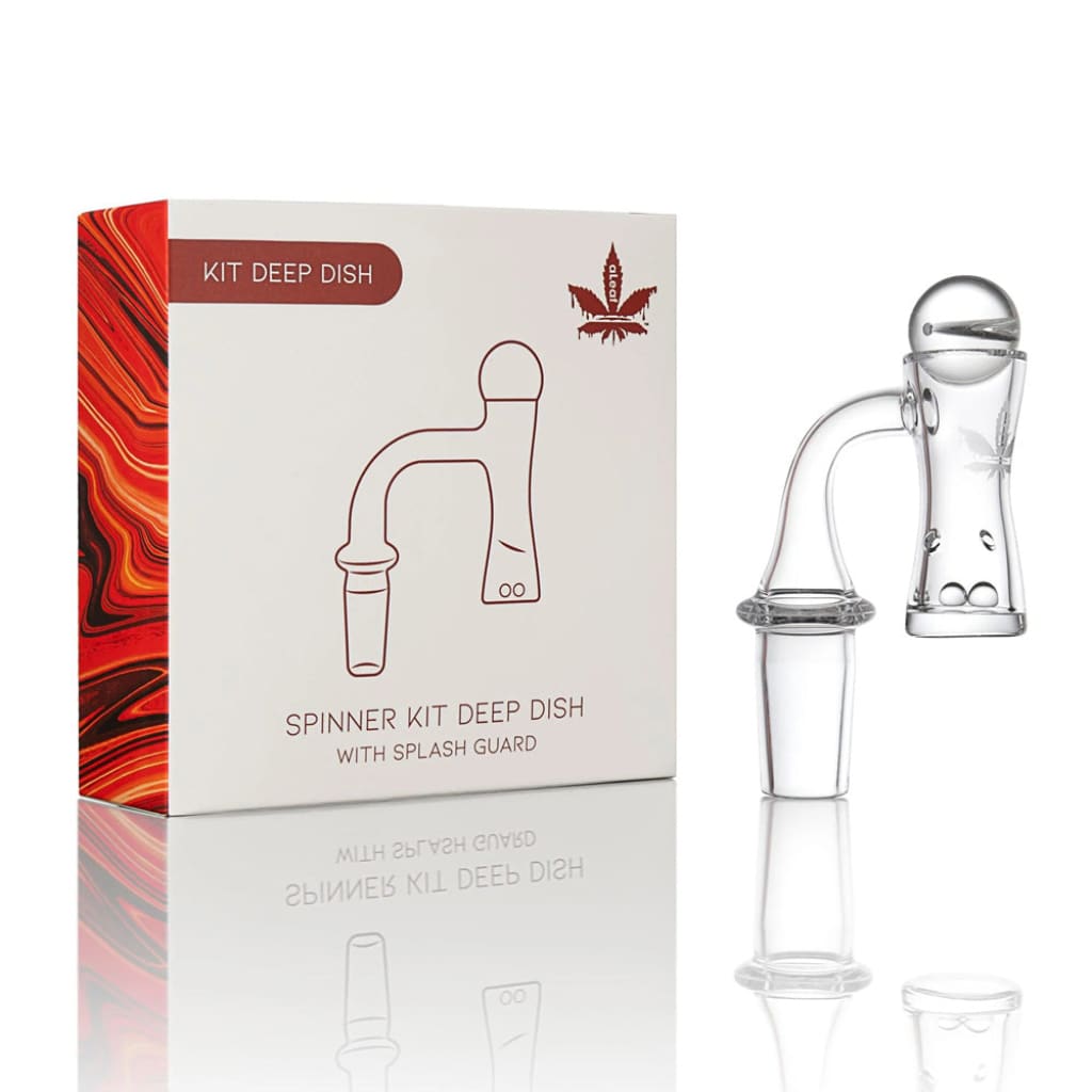 Aleaf Quartz Banger Set: Glass Smoking Apparatus with Carb Cap & Terp Pearls
