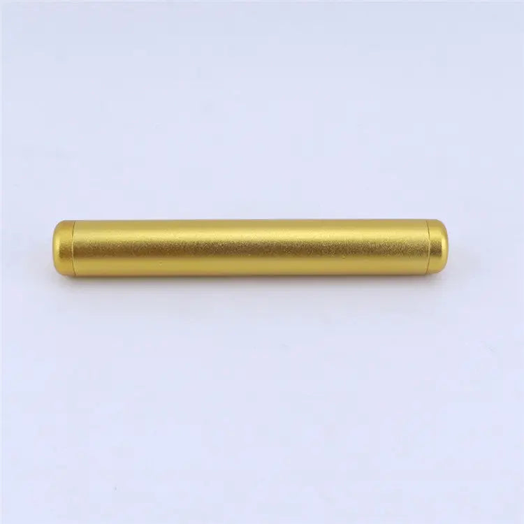 Gold aluminum pre roll tube with matte finish for odor-free storage