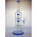 Approx. 12 Dual Matrix Percolator Glass Water Pipe On sale