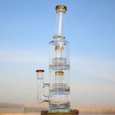 Dual Matrix Percolators Glass Pipe With Advanced Scientific Glass Engineering